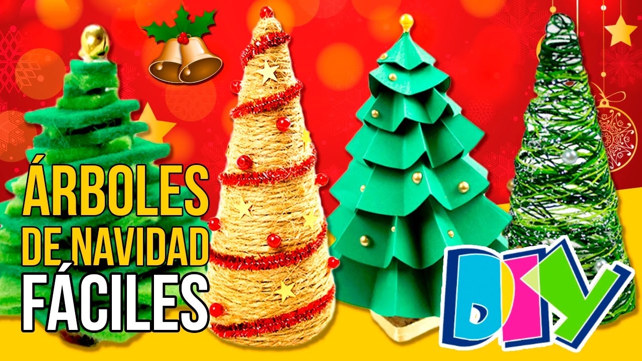 10 ideas de manualidades de árboles de Navidad originales para decorar tu hogar