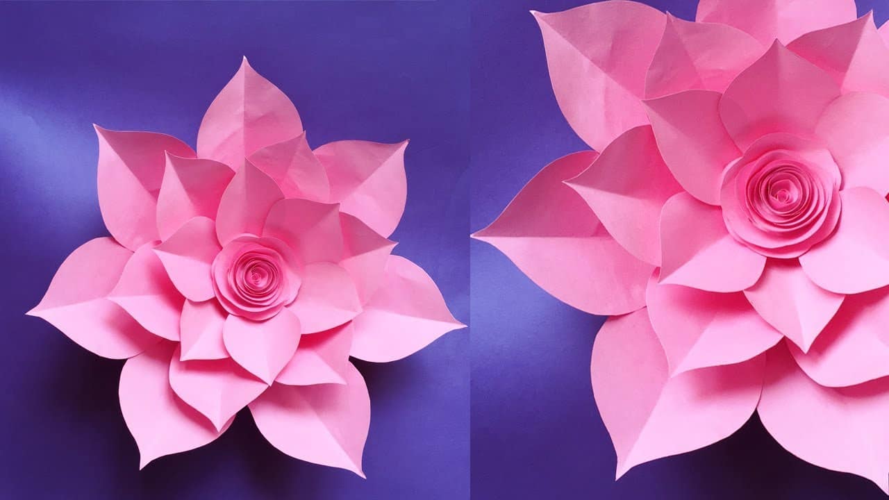 5 increíbles tutoriales para hacer flores de papel de seda